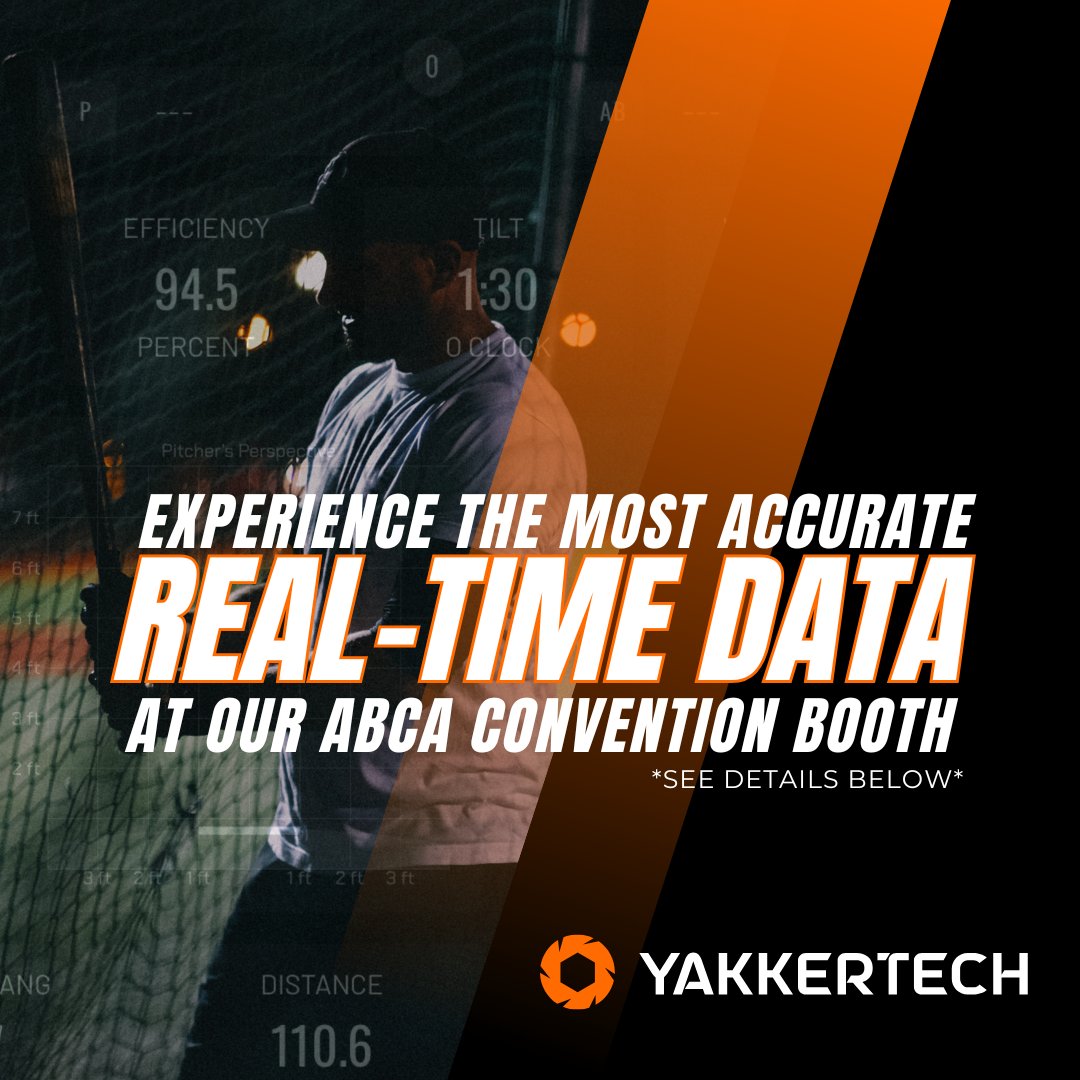 Yakkertech's tweet photo. The ABCA Convention is almost here, and we’re thrilled to connect with you!

📍 Gaylord Resort & Convention Center, Washington, D.C.
📅 January 2-5, 2025
🎯 Find us at Booth 701

Come experience the technology that’s changing the game. From real-time data to unmatched accuracy, Yakkertech is here to help you take your performance to the next level. ⚾🚀

We can’t wait to show you how innovation meets impact. See you at ABCA!

#ABCA2025 #Yakkertech #GameChanger #BaseballTech #Innovation #TrainSmarter