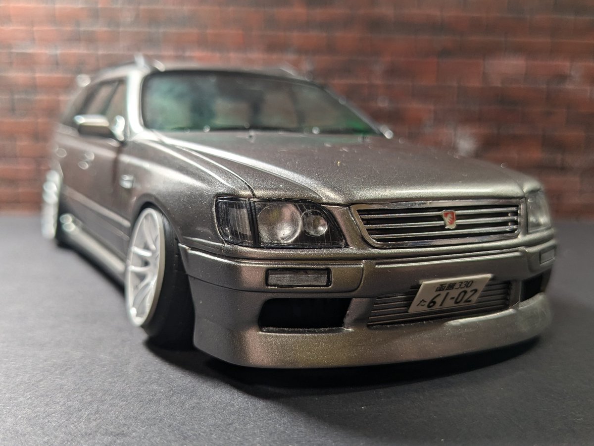 0Mobakuma0's tweet photo. フジミ1/24ニッサンステージア、完成しました。
#フジミ
#フジミ模型
#ステージア
#NISSAN
#車のプラモデル
#カープラモデル https://t.co/9r6s21qoCZ