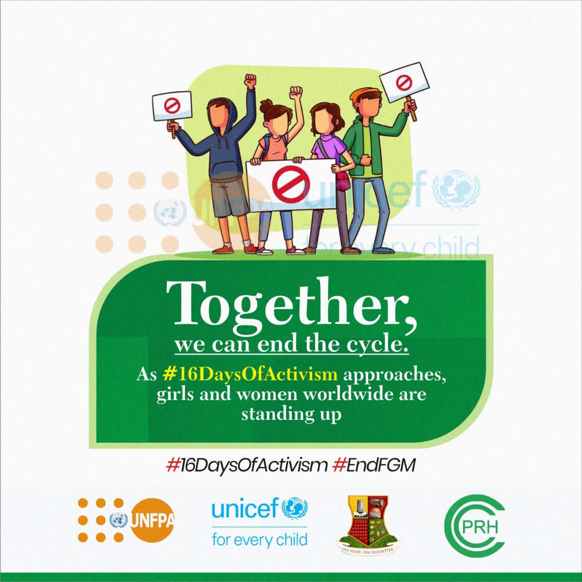 Every girl deserves to live free from violence. Together, we can create a future without #FGM. Take action today! #CCPRHStorm #EndFGM 
#16DaysOfActivism <a href="/UNFPANigeria/">UNFPA Nigeria</a> <a href="/cprh5/">CCPRH</a> <a href="/Ayodejiuzoma/">Uzoma Ayodeji</a>