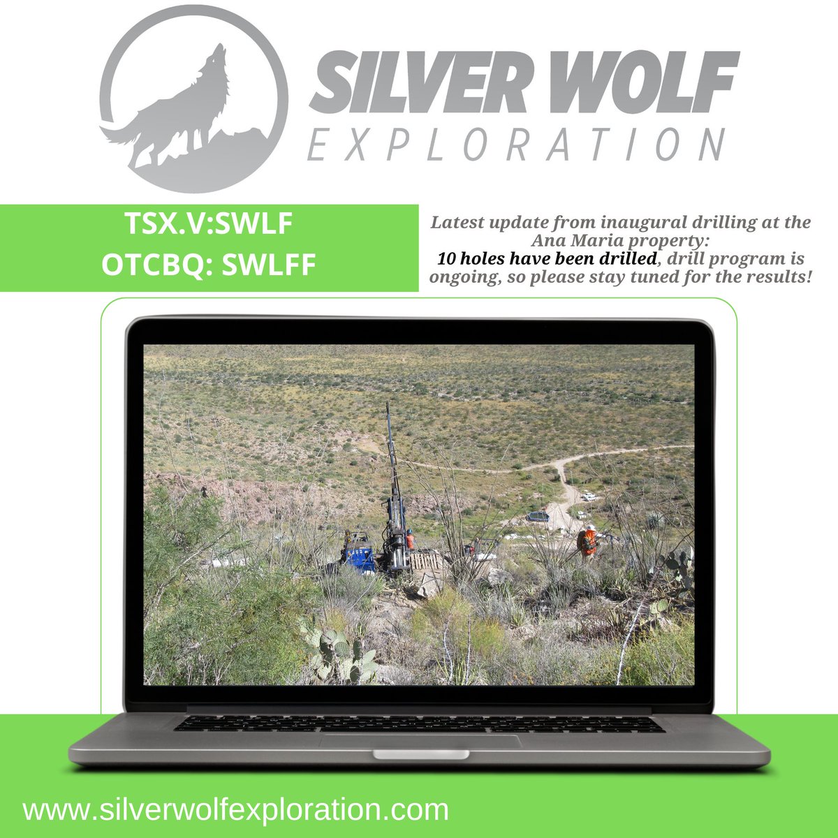SWLFexploration's tweet image. Latest update from inaugural drilling at the Ana Maria property: 10 holes have been drilled, drill program is ongoing, so stay tuned for the results!
#silverexploration #silverwolf #drillprogram #explorationinmexico   #explorationpotential #drillinginMexico #inauguraldrillprogram