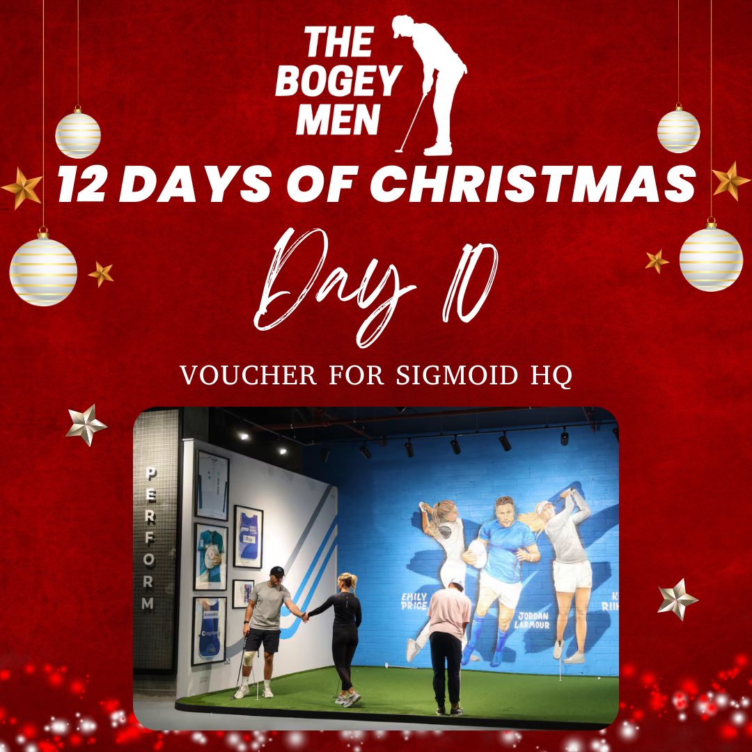Day 10 of <a href="/BogeyMenPod/">The Bogey Men</a> Christmas Giveaway and we have a voucher for <a href="/SigmoidHQ/">Sigmoid Golf</a> 
To be in with a chance to win, follow the instructions below:
1. Follow <a href="/SigmoidHQ/">Sigmoid Golf</a> &amp; <a href="/BogeyMenPod/">The Bogey Men</a> 

2. Tag 2 mates

3. Share this post!

The winner will be announce tomorrow at midday!