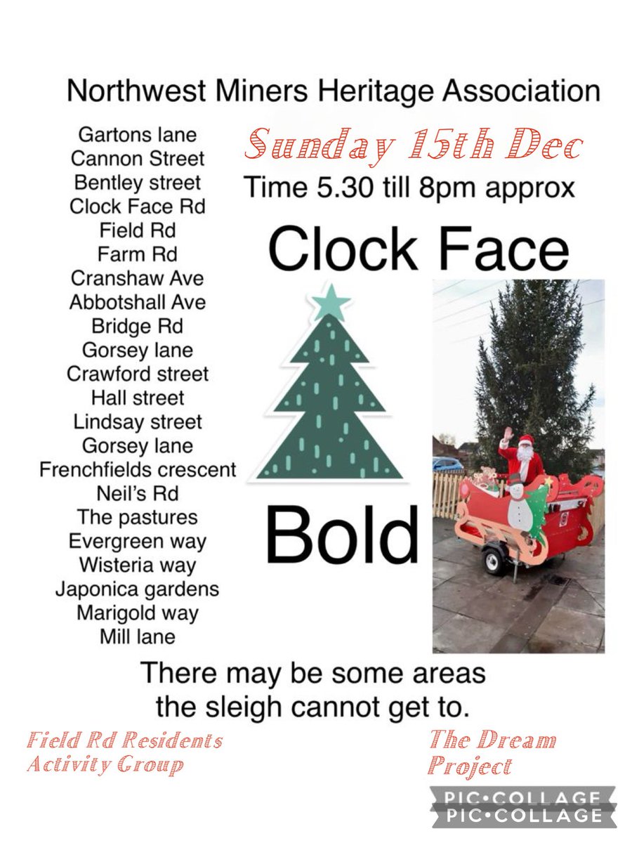 jimifireflyart (@artjimi) on Twitter photo Northwest Heritage Association Father Christmas is on the move this week. <a href="/HSHVCA/">HSHVCA</a> <a href="/CommunitySaints/">Saints Community Development Foundation</a> <a href="/sthelenstownfc/">St Helens Town AFC</a> <a href="/StHConnected/">St.Helens Connected (HSHVCA)</a> <a href="/SFoodbanks/">FANS SUPPORTING FOODBANKS #RightToFood</a> <a href="/ClockFaceMiners/">ClockFaceMinersARLFC</a> <a href="/Sutton_StH_CC/">Sutton (St Helens) CC</a> <a href="/suttonmanorpr/">Suttonmanorparkrun</a> <a href="/PrimaryManor/">Sutton Manor Primary School</a> <a href="/BoldForestPark/">Bold Forest Park</a> <a href="/SPFCHARITY/">SPF Charity</a> Northwest Heritage Association Father Christmas is on the move this week. <a href="/HSHVCA/">HSHVCA</a> <a href="/CommunitySaints/">Saints Community Development Foundation</a> <a href="/sthelenstownfc/">St Helens Town AFC</a> <a href="/StHConnected/">St.Helens Connected (HSHVCA)</a> <a href="/SFoodbanks/">FANS SUPPORTING FOODBANKS #RightToFood</a> <a href="/ClockFaceMiners/">ClockFaceMinersARLFC</a> <a href="/Sutton_StH_CC/">Sutton (St Helens) CC</a> <a href="/suttonmanorpr/">Suttonmanorparkrun</a> <a href="/PrimaryManor/">Sutton Manor Primary School</a> <a href="/BoldForestPark/">Bold Forest Park</a> <a href="/SPFCHARITY/">SPF Charity</a>