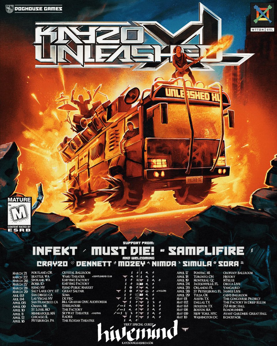 KayzoMusic's tweet photo. THE UNLEASHED XL 2025 TOUR IS HERE

Pre sale this Thursday use code unleashed 
Friday on sale https://t.co/pE4Dlcdt0Z