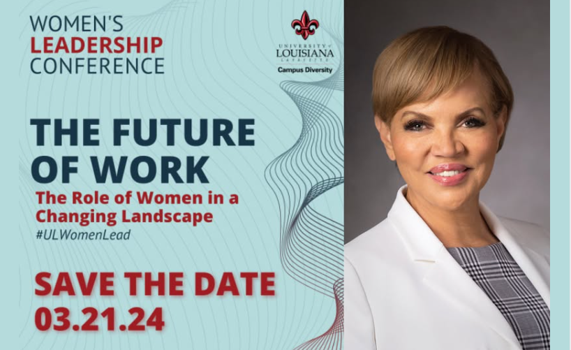 KXKC991's tweet photo. Alum Claire Babineaux-Fontenot, '85, featured speaker for the 2024 Women’s Leadership Conference. She is CEO of Feeding America.
The conference will be held from 7:30 a.m. to 4:30 p.m. on Thursday, March 21, at the Cajundome Convention Center https://t.co/7kOFBthRRI