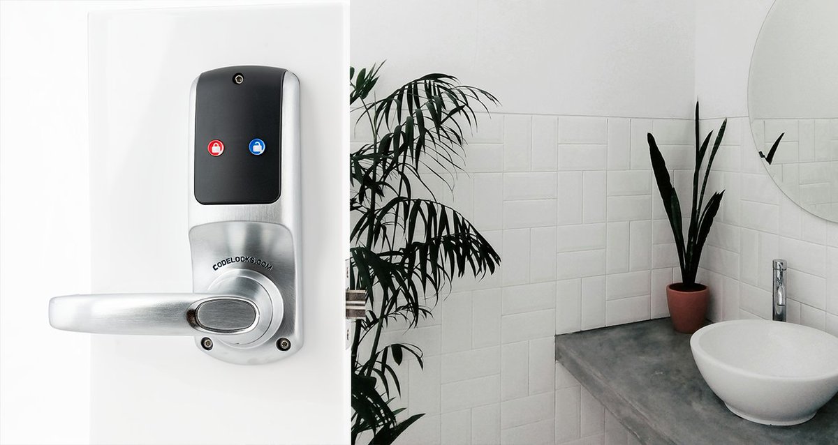 CodelocksInc's tweet photo. Take control of access with our new CL5000 Do Not Disturb. This new locking solution steps up the privacy in washrooms, private spaces, changing areas and more without the worry of unexpected interruptions or awkward encounters.
👉https://t.co/XmtWVM8mLH
#NewProduct #DoNotDisturb https://t.co/g7DSz6GPLg
