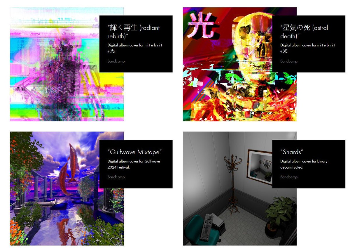 zer0trashwave's tweet image. Commission page updated! Is there a project that I&apos;ve done for you that isn&apos;t on there: feel free to let me know so so can add it!
I also have room for one or two more projects in January, please drop me a line if you&apos;re interested in working together.