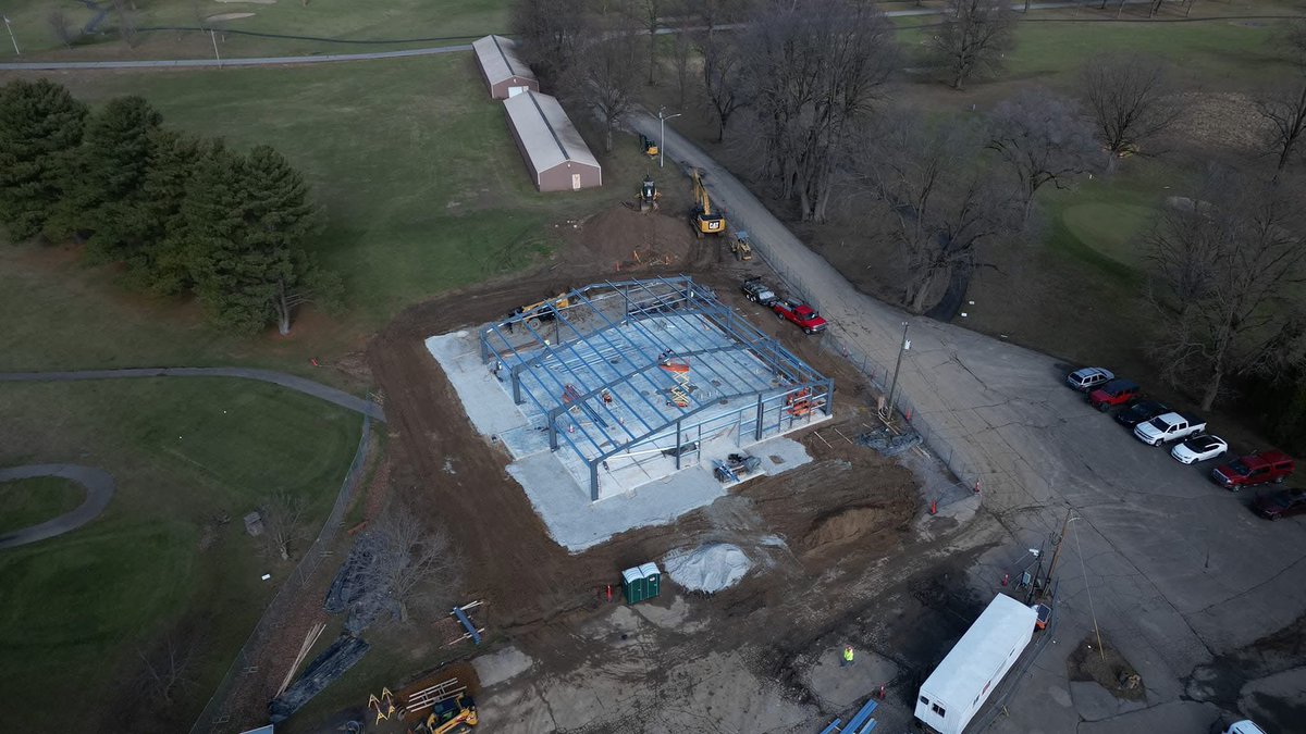 New clubhouse is coming along. 2 months into the project. Scheduled completion day is May