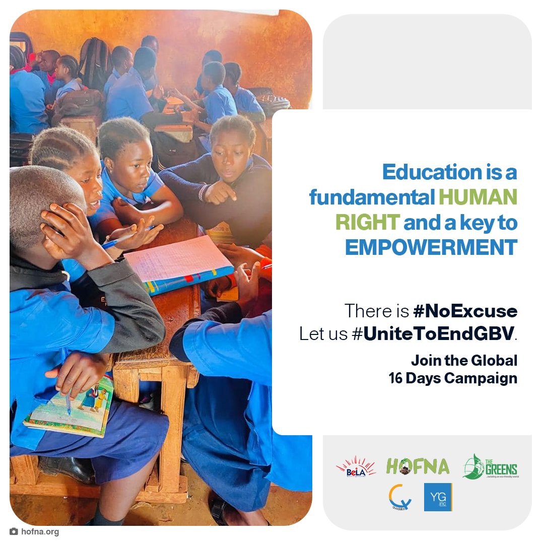 yemsgroup's tweet photo. Today, on Day 16 of the #global16DaysCampaign which happens to be International Human Rights Day, we invite everyone to recognize the transformative power of education in breaking the cycle of violence against women and girls. https://t.co/bUTKgWqlNz
