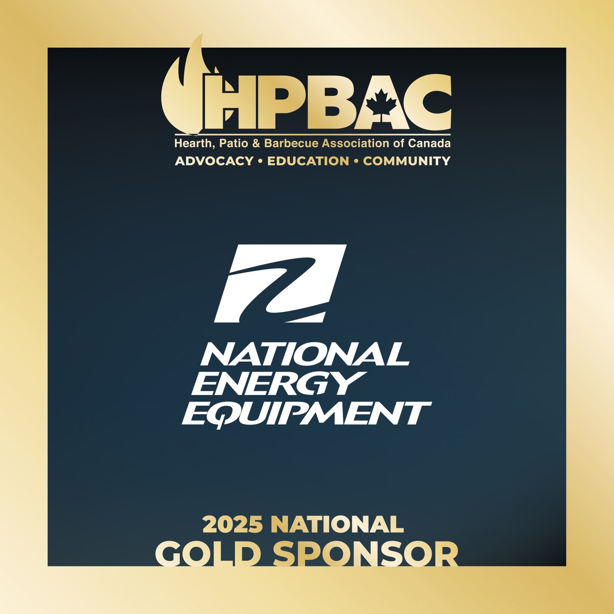 We’re happy to welcome <a href="/NEEIOnline/">National Energy Equipment Inc.</a> as HPBAC’s 2025 National Sponsor at the Gold level! Thank you for your support and commitment to the hearth industry. We’re proud to have you as part of our community! #HPBAC #NationalEnergyEquipment #SponsorLove