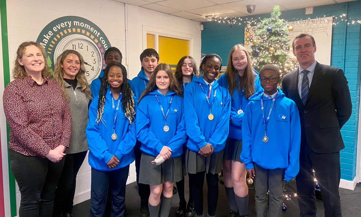 Tallaght Community School (@tcstallaght) on Twitter photo Ms Doyle and Ms Quinn have been busy coaching our 2nd year teams & it paid off today when they claimed gold and silver in the <a href="/ucddublin/">University College Dublin</a> Cybersecurity Awards.
They’re pictured with their proud teachers & Principal Mr Lynch in their brand new Cybersecurity hoodies!
Well done 👏 Ms Doyle and Ms Quinn have been busy coaching our 2nd year teams & it paid off today when they claimed gold and silver in the <a href="/ucddublin/">University College Dublin</a> Cybersecurity Awards.
They’re pictured with their proud teachers & Principal Mr Lynch in their brand new Cybersecurity hoodies!
Well done 👏