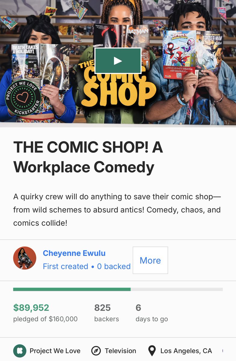 CheyenneTheGeek's tweet image. When I went to bed I think we had 755 backers. I woke up and we are over 820 BACKERS! I hope if yall are learning anything from me this year it’s to NEVER BE AFRAID TO BE SEEN TRYING and ALWAYS ADVOCATE FOR YOURSELF! Let’s keep it up! 6 DAYS

kickstarter.com/projects/cheye…