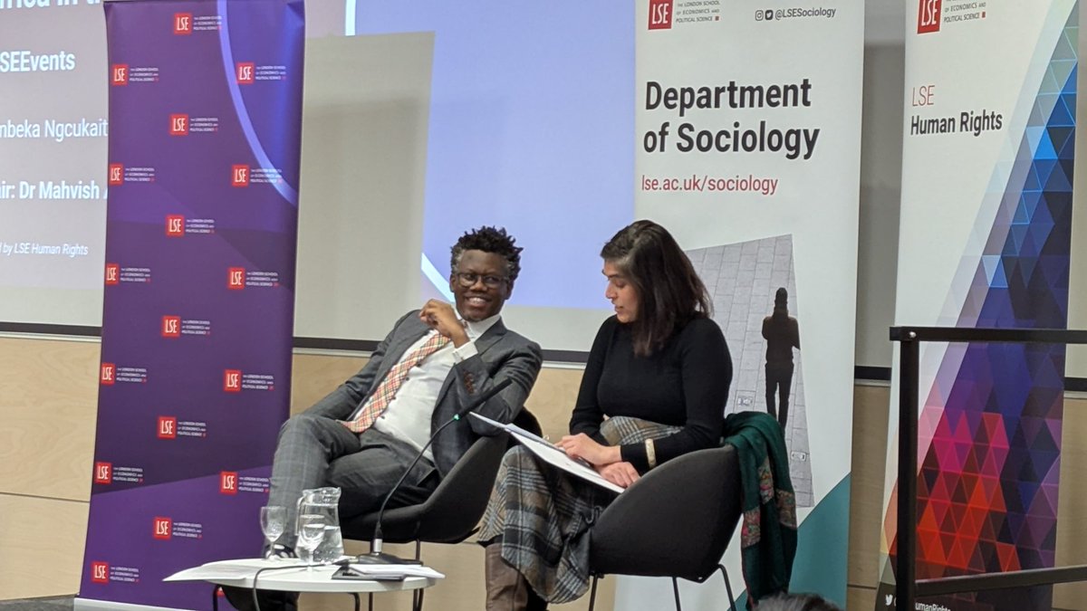 We are delighted to have <a href="/Ngcukaitobi1/">Tembeka Ngcukaitobi</a> at LSE this evening, delivering the Annual Human Rights lecture, exploring South Africa's complex relationship with the idea of human rights <a href="/LSEsociology/">LSE Sociology</a> <a href="/LSEHumanRights/">LSE Human Rights</a> #LSEEvents