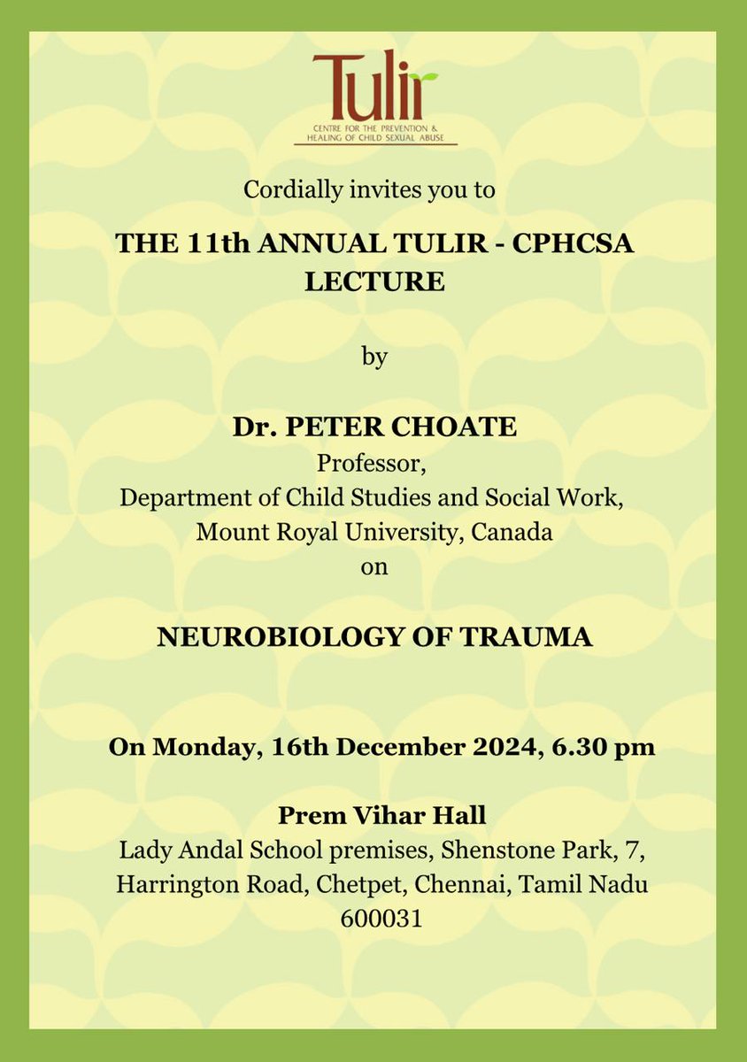 Tulir CSA India tweet media