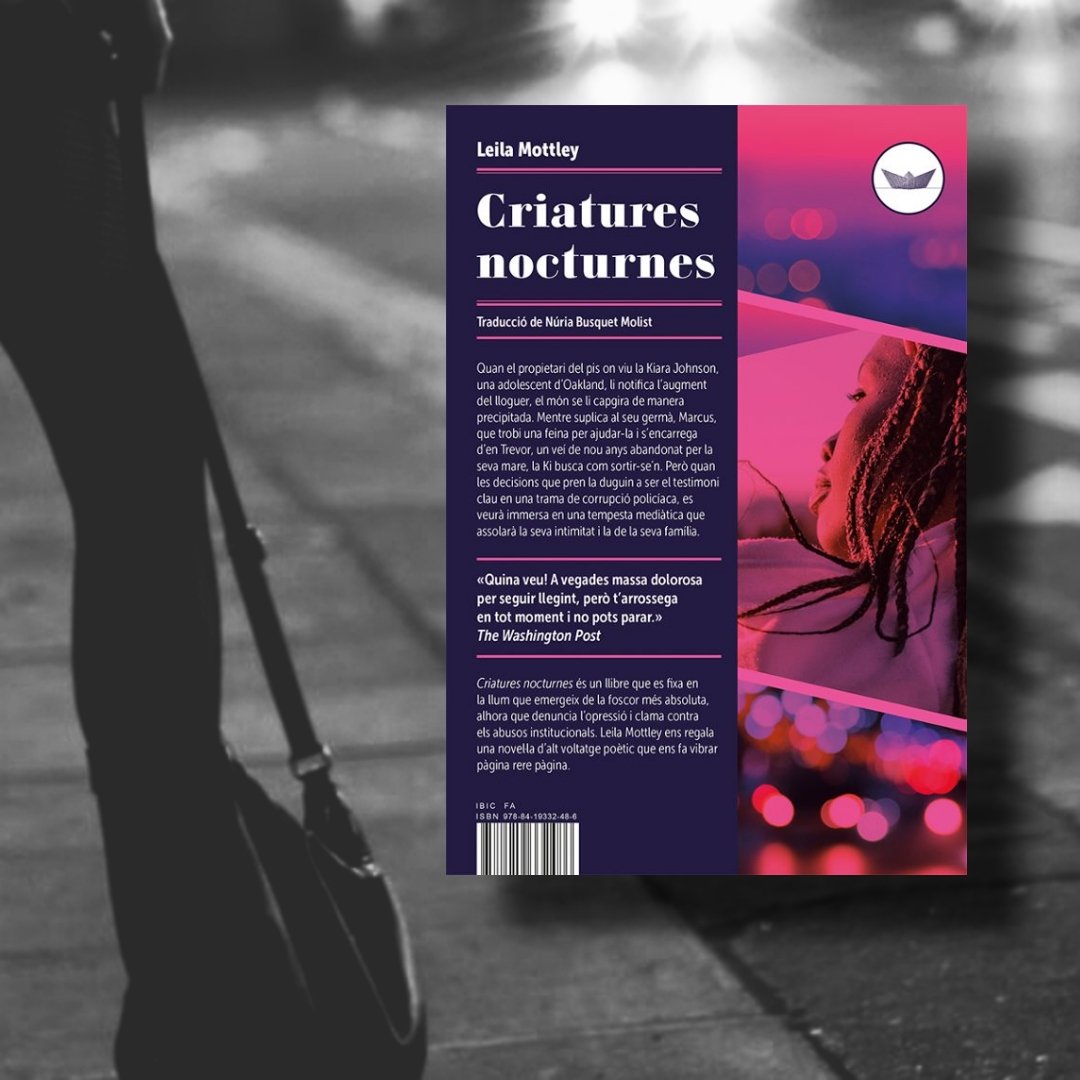 pages_dani's tweet image. 39/24
📖 "Criatures Nocturnes" de la @leilamottley publicada a @Ed_Periscopi traduïda per #NúriaBusquet
📖 Història fictícia basada en la notícia que afirmava que policies d' #Oakland havien participat en l'explotació sexual d'una noia i havien provat d'encobrir-ho.
#Besalú
