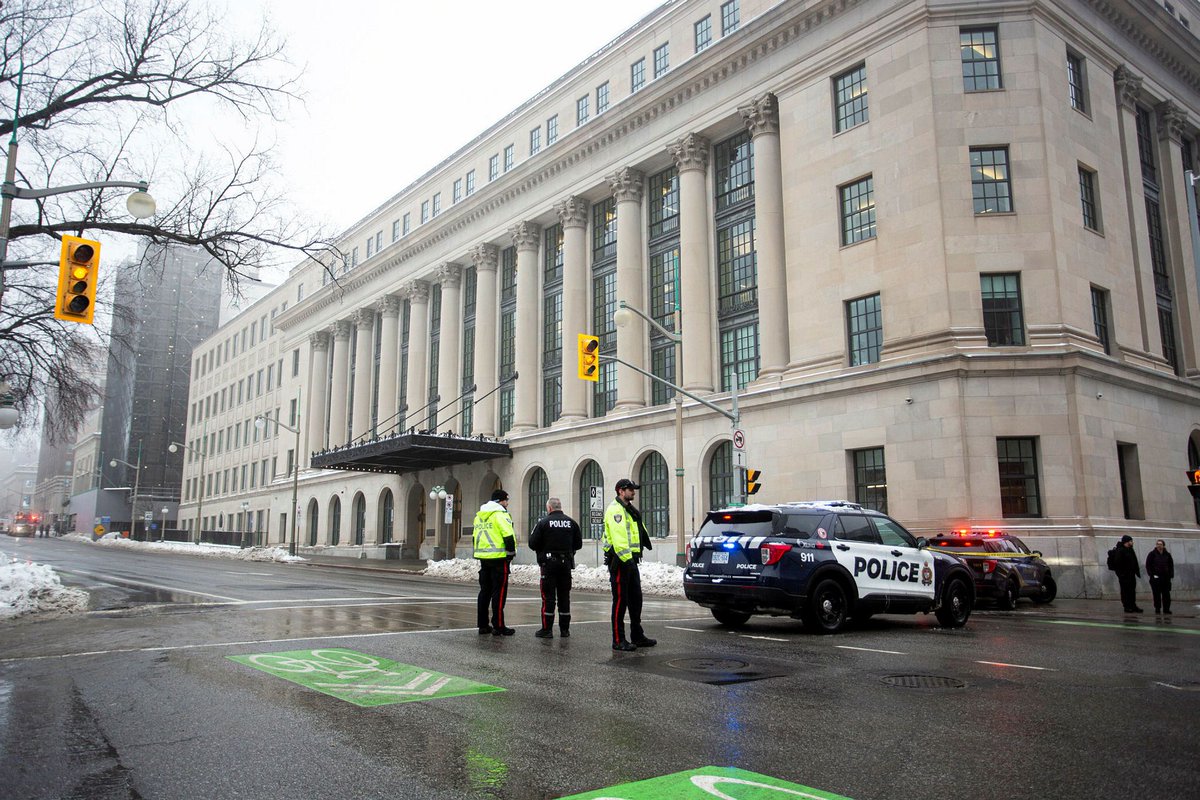 The Wellington Building, a part of the Parliamentary Precinct in Ottawa, was evacuated during the lunch hour today after the arrival of a "suspicious package." 

After inspection, the package was later determined to be "unsuspicious" by the Parliamentary Protective Service.