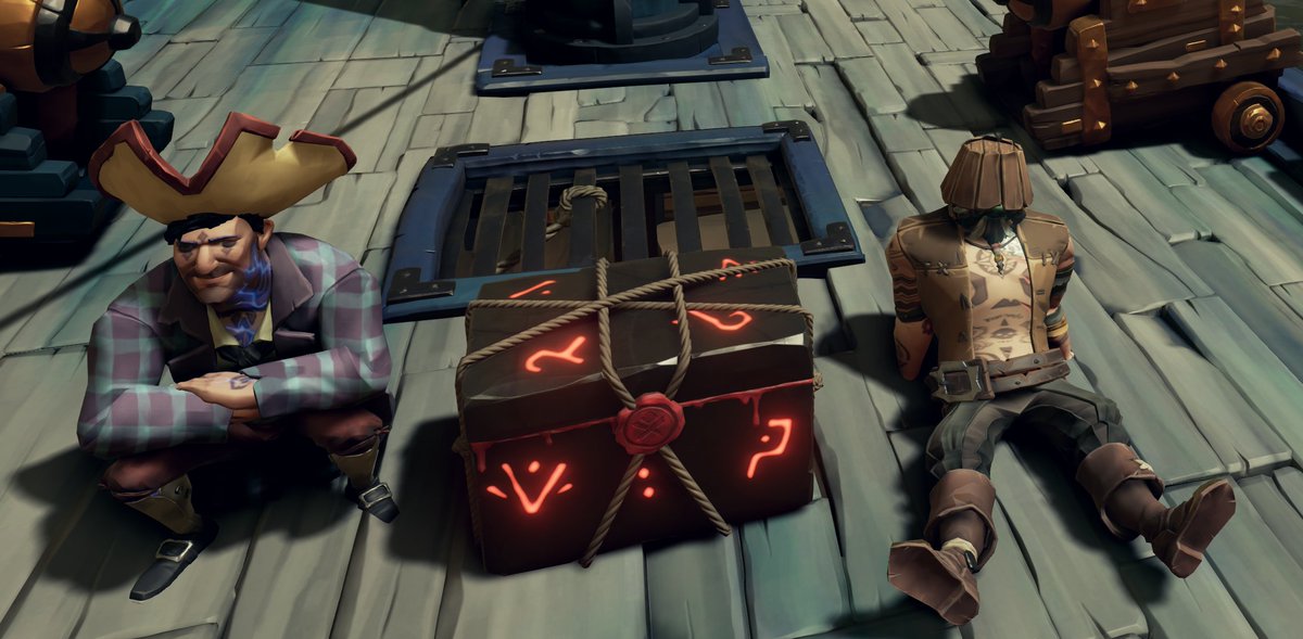 so........... i come back for like AN HOUR....... and <a href="/OGWAN_KENOBI/">ogwan_kenobi</a>'s luck voyage gets us one of these... 

A BOX OF WONDEROUS SECRETS!!! 
#SeaOfThieves