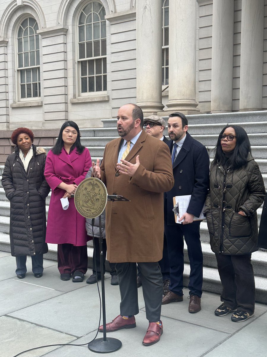 CMDMCarr's tweet photo. Today @KeithPowersNYC organized @NYCCouncil colleagues & I to oppose the absurd waiver of rights that nonpublic school parents are being told to sign to get their kids their legally mandated #iesp services. Students deserve these supports w/o preconditions. Restore them now! https://t.co/fO7mtZF3Ah