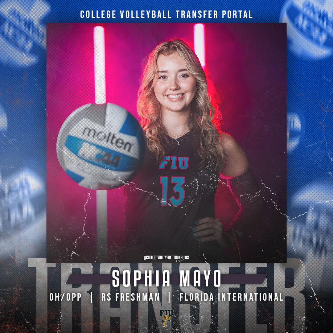 𝗜𝗻 𝗧𝗵𝗲 𝗣𝗼𝗿𝘁𝗮𝗹

✏️: Sophia Mayo
🏐: OH/OPP
🎓: RS Freshman
📍: Florida International
❌: <a href="/sophia_mayo_/">sophia</a> 

#CollegeVBTransfers | #NCAAWVB