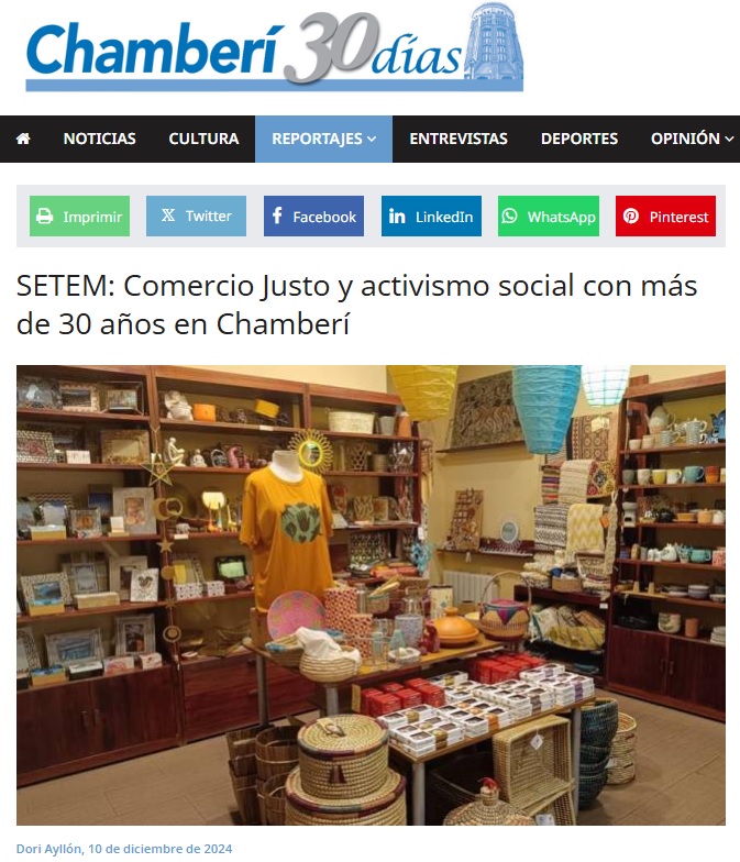 😍Así de bonito ha quedado el reportaje sobre SETEM en <a href="/Chamberi30dias/">Chamberí 30 días</a>.
¡Muchísimas gracias por dar este espacio a nuestra propuesta! 
Felices de llenar de #ComercioJusto el barrio de  #Chamberí. Aquí os esperamos con las puertas abiertas. 
chamberi30dias.es/reportajes/set…