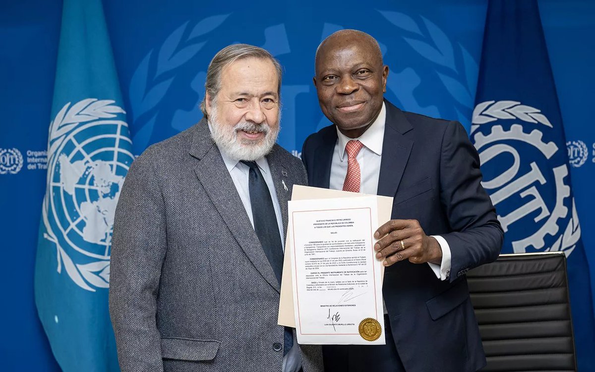 🇨🇴Colombia ratifica el Convenio #C156 sobre Trabajadores con Responsabilidades Familiares

"Un paso significativo hacia la consecución de la igualdad de género" <a href="/GilbertFHoungbo/">Gilbert F. Houngbo</a>

ilo.org/es/resource/ne…

A propósito del Día #DerechosHumanos y el cierre de la campaña #NoHayExcusa