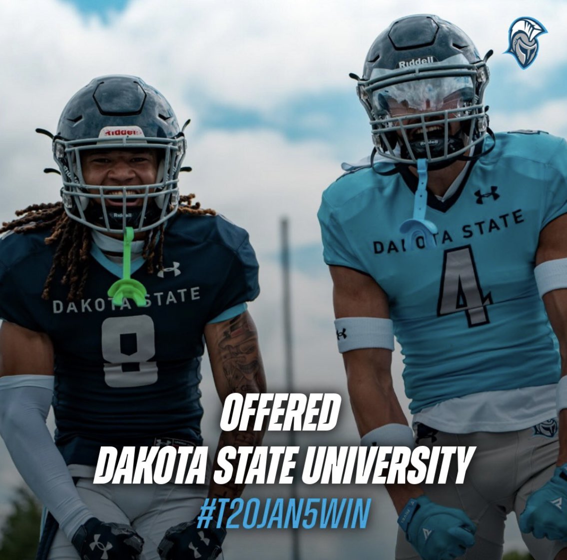 #AGTG After a great conversation with <a href="/CoachKibbie/">Coach Kibbie</a> I’m blessed to say I have received an offer from Dakota State University!