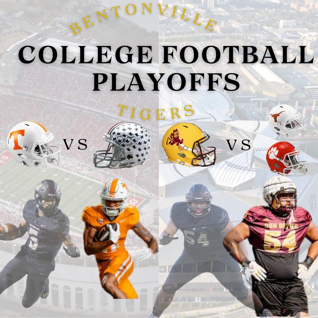 2 Former Tigers getting to compete in the college football playoffs!

Goodluck <a href="/NimrodChas/">charles nimrod</a> with <a href="/Vol_Football/">Tennessee Football</a> against Ohio State.

Goodluck <a href="/joeysua54/">Joey Su’a</a> with <a href="/ASUFootball/">Sun Devil Football</a> in the Peach Bowl.

#TigerDNA