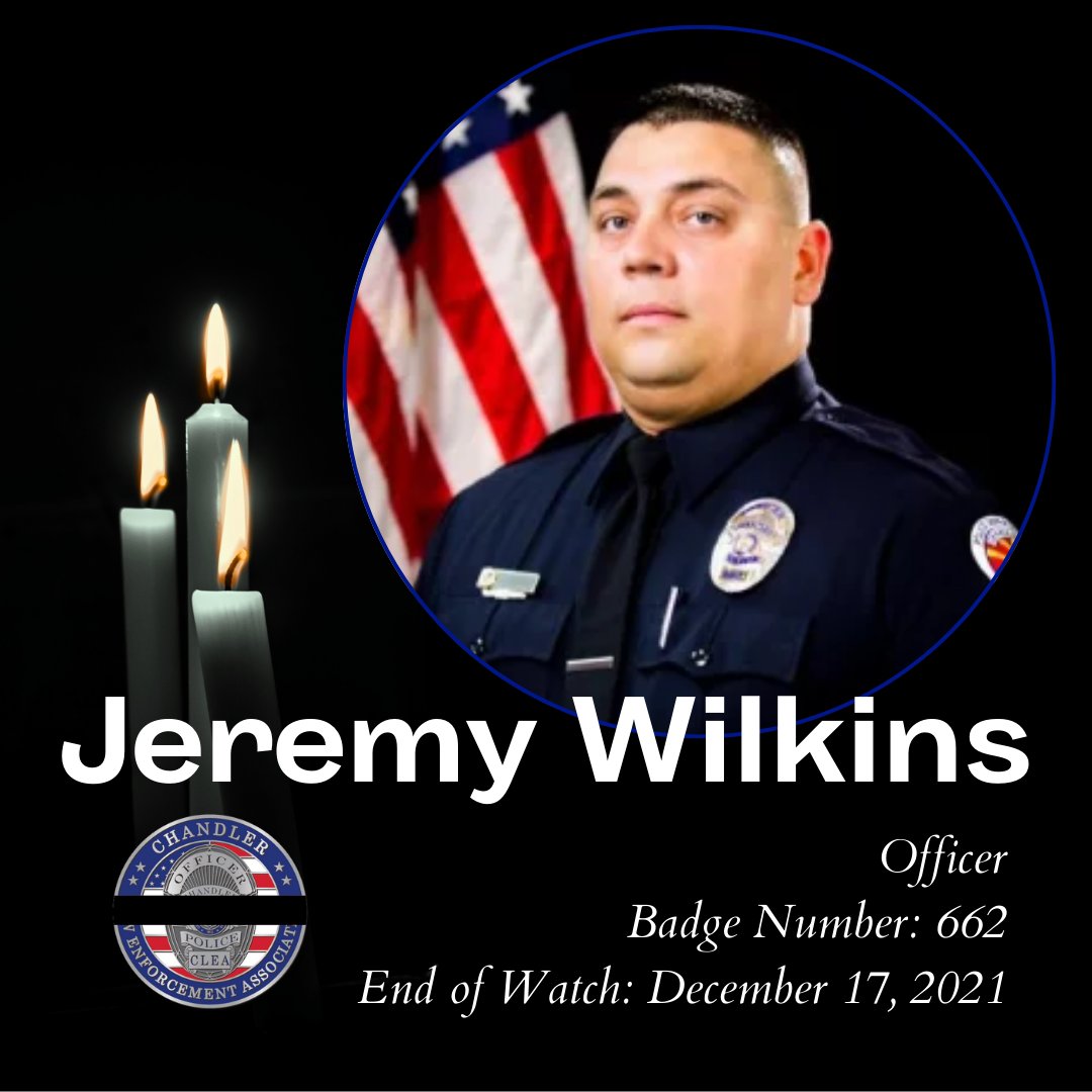 Today, we mourn the loss of our own Officer Jeremy Wilkins, who passed away in 2021. 
Wilkins died after a protracted battle with COVID-19. He was a 23-year veteran and is survived by his wife, 5 children, and 5 grandchildren.
Today, we remember his sacrifice and service.