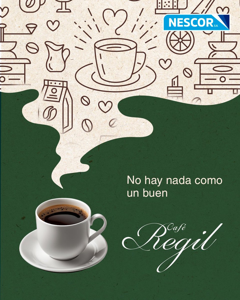 NESCOR_SA's tweet photo. Disfrutar de un buen café Regil siempre será una excelente opción en cualquier momento. ☕️ ¡Anímate a probarlo! 😋
#NESCOR #CAFEREGIL #Regil https://t.co/wlz8avxvoX