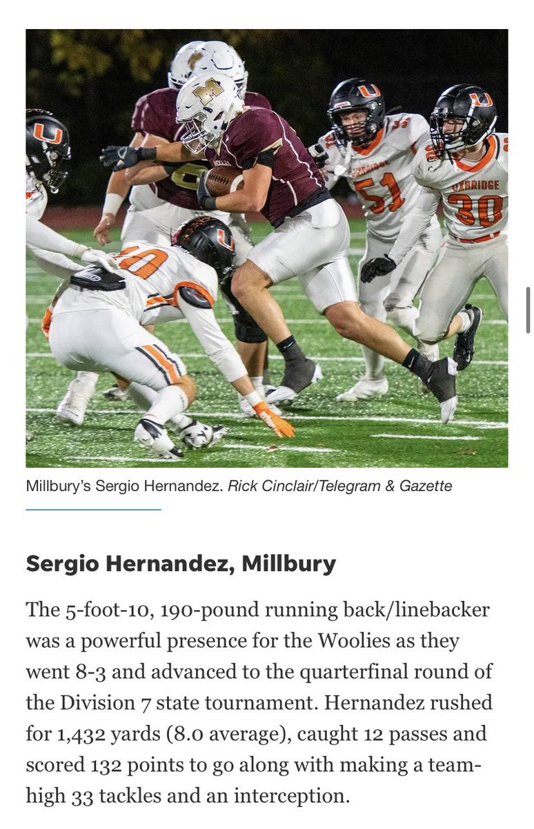 Glad to be nominated as a CMASS player of the year candidate!