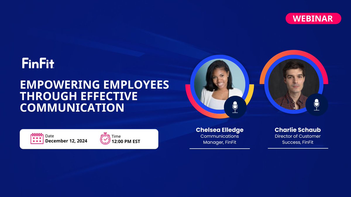 Here’s your reminder! Don’t miss our webinar, Empowering Employees Through Effective Communication, happening this Thursday, December 12th at 12pm EST.

Earn SHRM and FinFit Financial Foundations Program credits! Save your spot: marketscale-4.wistia.com/live/events/5b…