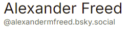Alexander Freed tweet media