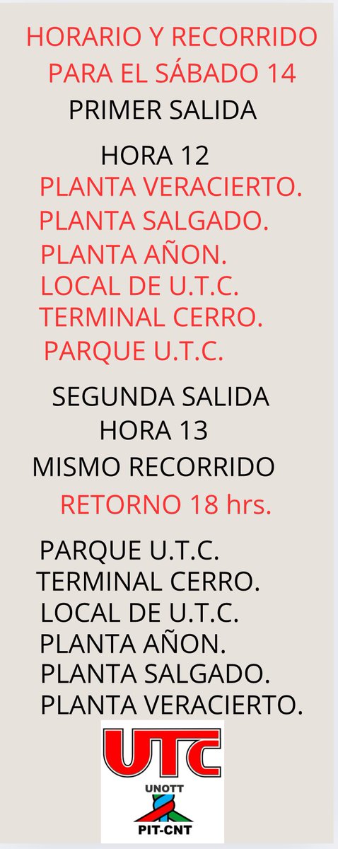 UTC UNOTT PIT-CNT Oficial tweet media