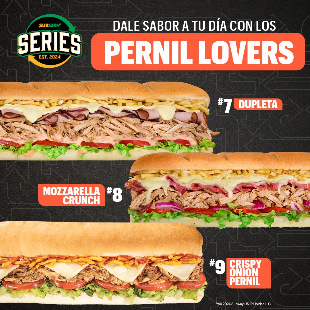 Hechos con el gustito de aquí y ready para la época navideña. ¡Pruébalos hoy! #SubwaySeries #PernilLovers