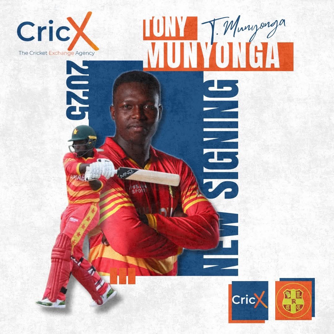 🏴󠁧󠁢󠁥󠁮󠁧󠁿 | 𝙉𝙀𝙒 𝙎𝙄𝙂𝙉𝙄𝙉𝙂 ✍️ 

"𝐑𝐲𝐭𝐨𝐧 𝐋𝐚𝐧𝐝 𝐌𝐮𝐧𝐲𝐨𝐧𝐠𝐚" 🔐 

Congratulations to Tony Munyonga on signing with <a href="/Rytoncricket/">Ryton Cricket Club</a> for the 2025 Northumberland &amp; Tyneside Senior Cricket League campaign. 🏏 

The dynamic Zimbabwean all-rounder will call Sir Charles Parsons