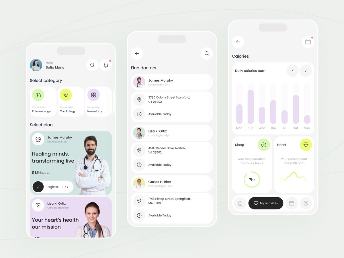 shuvojitdev3's tweet photo. A healthcare app to manage your health with ease! Access tools like My Activities, Daily Stats, Find Doctors, calorie tracking, and personalized profiles—all designed for your well-being. 

👉 https://t.co/eXtlN6nmrZ 

#HealthTech #Wellness #DoctorX #medicine #medical #clinic https://t.co/yPBGhT4ieV