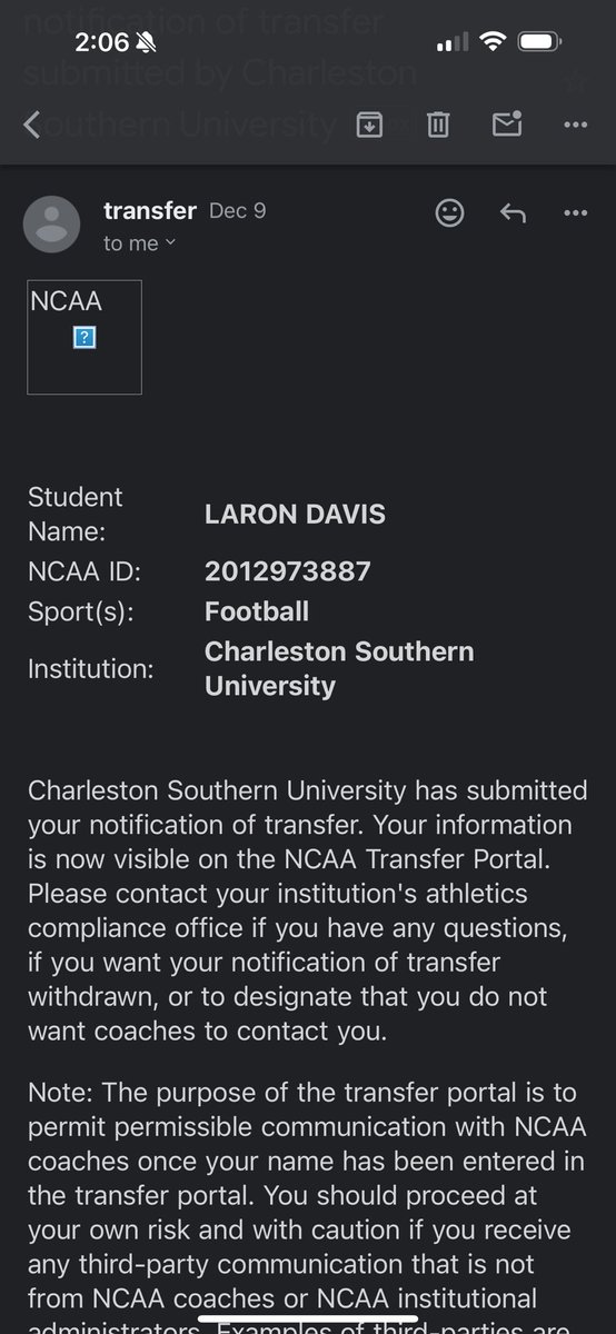 First off I want to thank the coaching staff at Charleston southern for giving me an opportunity to change my life. But I believe it’s time to move on, I have officially entered the transfer portal as a grad student with 1 year of eligibility.

6’3 290 lbs
Interior D lineman