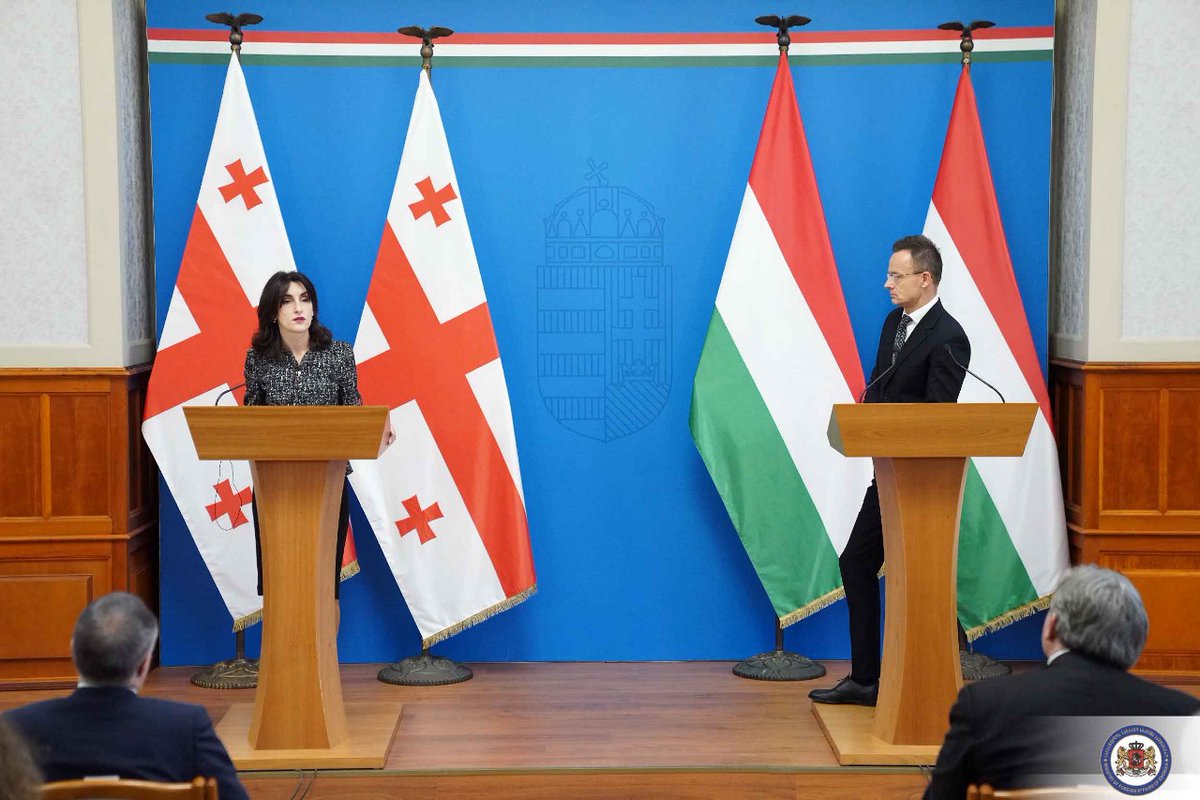 MFA of Georgia (@mfagovge) on Twitter photo In her capacity of the FM of Georgia, <a href="/MakaB__/">Maka Botchorishvili</a> has paid the first visit to Hungary, currently holding the presidency of the Council of the 🇪🇺, and met with her colleague Péter Szijjártó. 🇬🇪 highly values strategic partnership between 🇬🇪 and 🇭🇺.
🇭🇺's unwavering support for 🇬🇪 and In her capacity of the FM of Georgia, <a href="/MakaB__/">Maka Botchorishvili</a> has paid the first visit to Hungary, currently holding the presidency of the Council of the 🇪🇺, and met with her colleague Péter Szijjártó. 🇬🇪 highly values strategic partnership between 🇬🇪 and 🇭🇺.
🇭🇺's unwavering support for 🇬🇪 and