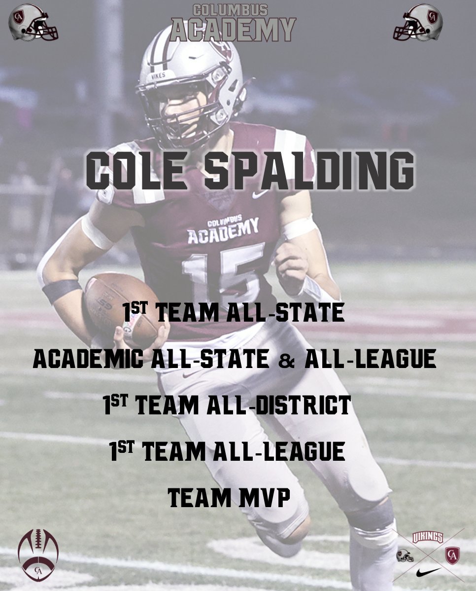 Coach Miller (@cacoachmiller) on Twitter photo <a href="/colespalding1/">Cole Spalding</a> #CAFBfamily #thestripesnevercomeoff <a href="/CA__Football/">Columbus Academy FB</a> <a href="/CAathperf/">Columbus Academy Athletic Performance</a> <a href="/AcademyVikings/">Columbus Academy Vikings</a> <a href="/Vikings2College/">Academy College Counseling</a> <a href="/colespalding1/">Cole Spalding</a> #CAFBfamily #thestripesnevercomeoff <a href="/CA__Football/">Columbus Academy FB</a> <a href="/CAathperf/">Columbus Academy Athletic Performance</a> <a href="/AcademyVikings/">Columbus Academy Vikings</a> <a href="/Vikings2College/">Academy College Counseling</a>