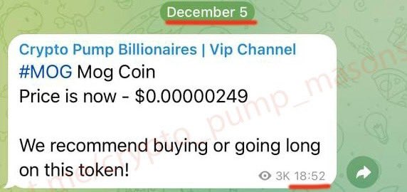 cryptomoonfly's tweet photo. #MOG   @MogCoinEth #MogCoinEth
 $MOG #crypto #cryptopump

Join our Telegram channel: https://t.co/XYFuLCAwm8

LOOK AT VIDEO PROOF IN GROUP 🔥🔥🔥

‼️ Profit 68% with 3 days  ✅‼️💰💰

$PNUT $BTC $PEPE $AIDOGE $DOGE $WOJAK $SHIB $SOL $INJ $FLOKI $ETH $MEME $STRUMP $EGO $SOL https://t.co/YObJ8JMPLW