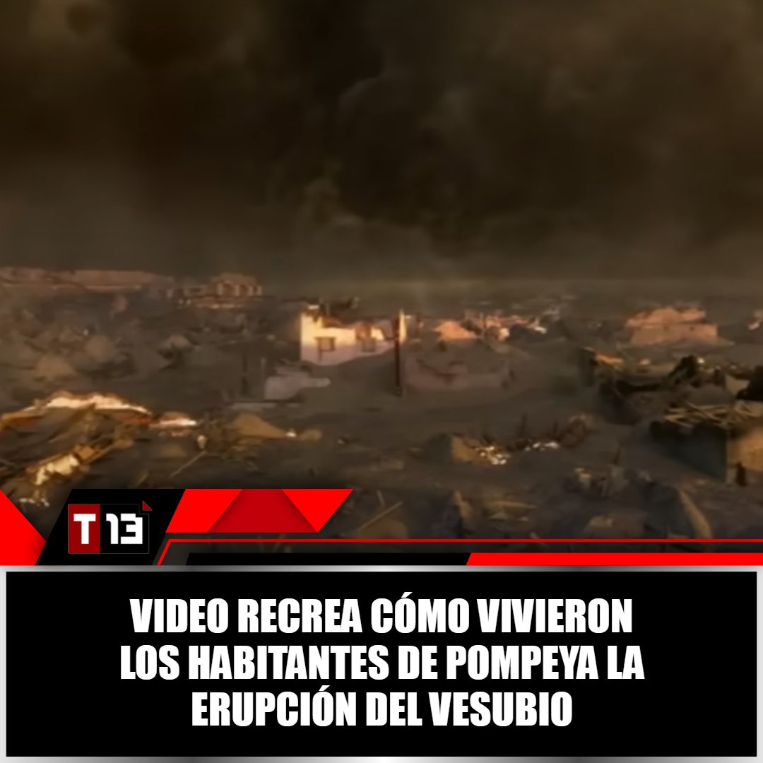 T13Noticias's tweet image. Video recrea cómo vivieron los habitantes de Pompeya la #erupción del #Vesubio 😨➡ bit.ly/3Vs3UUL