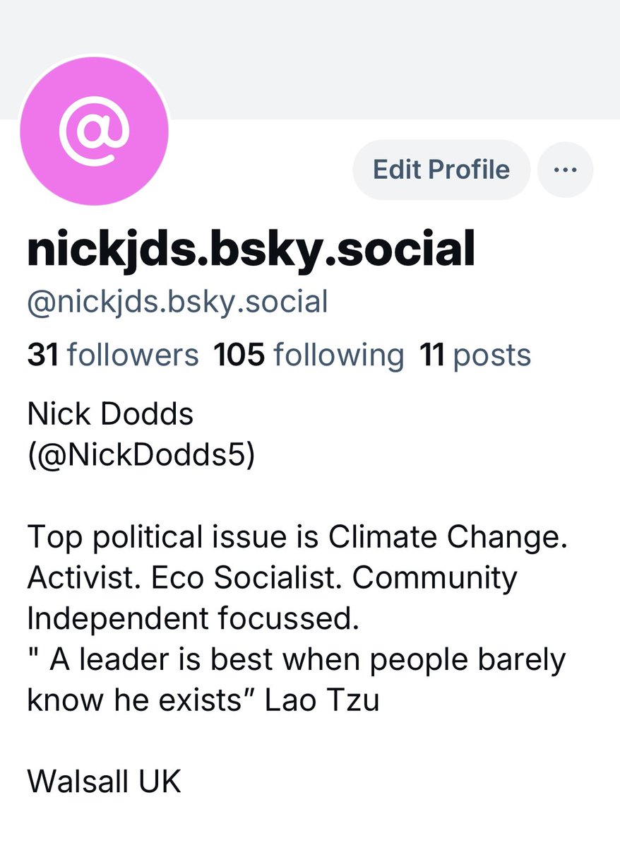 NickDodds5's tweet photo. @mettlesome_teri Leaving Twitter fir Bluesky. Join me? https://t.co/QNB381QdSW