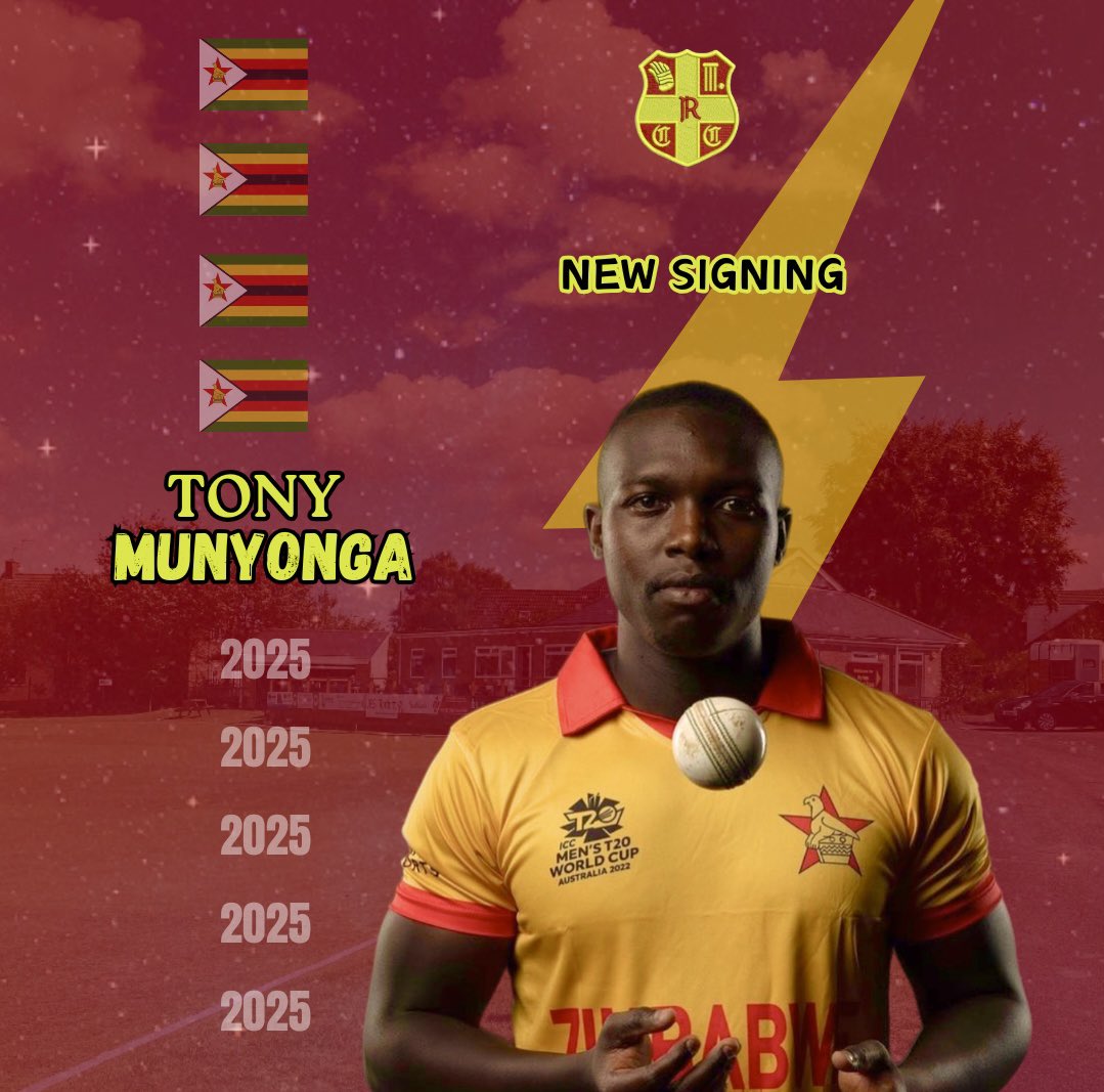 𝐍𝐄𝐖 𝐒𝐈𝐆𝐍𝐈𝐍𝐆 🚨📋🖋️✈️
  
We’re delighted to announce the signing of Zimbabwe international and dynamic all-rounder <a href="/TonyMunyonga32/">Tony Munyonga</a> as our overseas professional for the 2025 season! 🇿🇼  #UTR