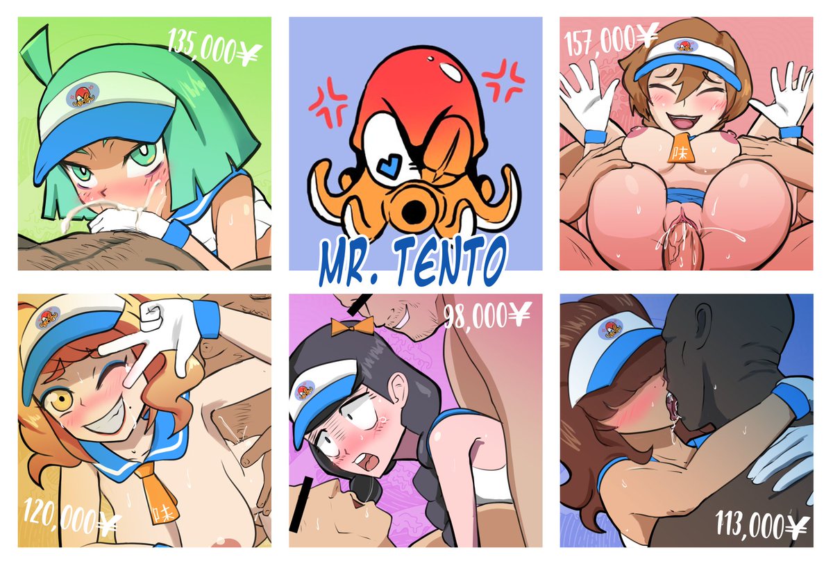 Took a crack at <a href="/derpixon/">Derpixon❤️(HIATUS)</a>'s Mr. Tento girls. I don't know which one's my favorite.