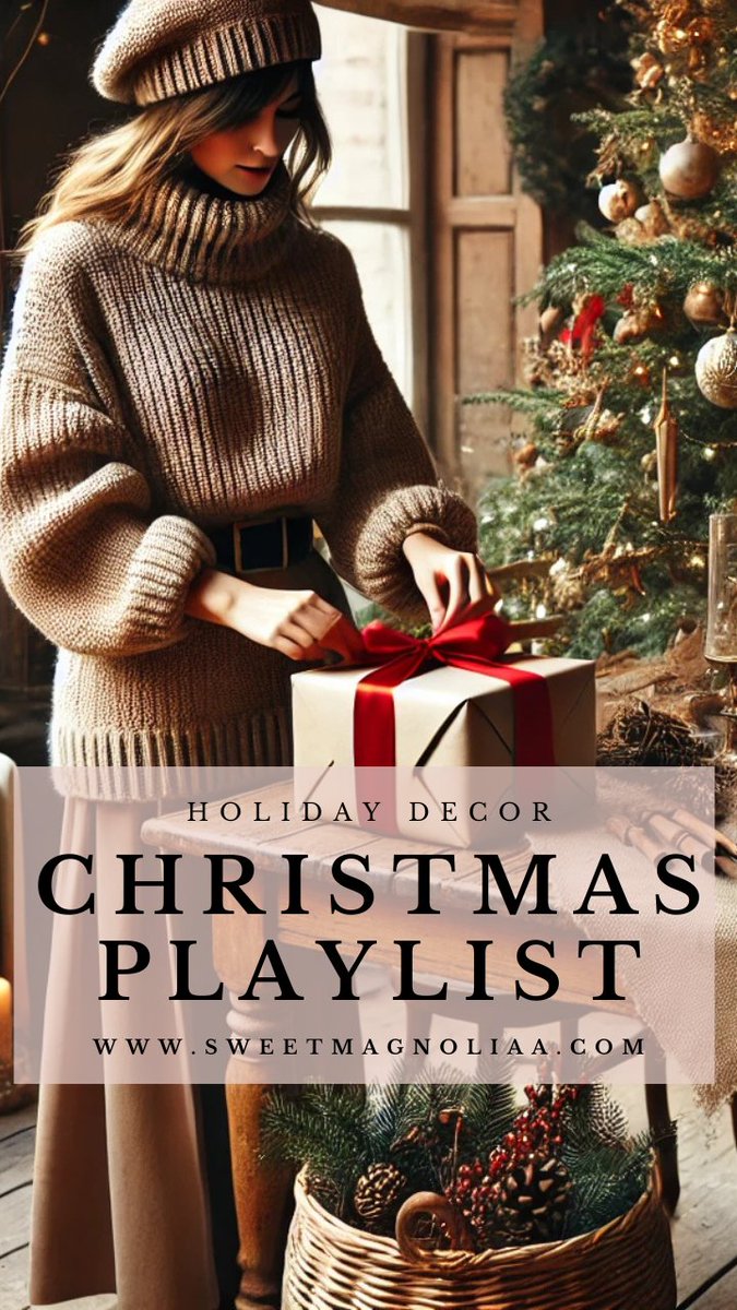 SweetMagnoliaa1's tweet photo. Get ready for a magical Christmas! ✨ Explore our 5-part playlist with over 15 hours of holiday decorating inspiration, from vintage vibes to 2024’s top trends. 
#Christmas2024 #HolidayDecor #ChristmasInspiration https://t.co/GH5J3AVnZB
