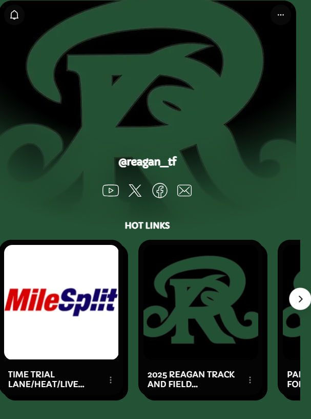 REAGAN TFยฎ ๐บ๐ธ (@reagan_tf) on Twitter photo REAGAN GIRLS TRACK AND FIELD TIME TRAIL LANE/HEAT/LIVE RESULTS
linktr.ee/reagan_tf?fbclโฆ
<a href="/sa_results/">SA TRACK AND FIELD RESULTS</a> <a href="/jmchug4/">Coach Jennifer McHugh, M.Ed.</a> <a href="/Rattlersports/">Rattler Sports</a> <a href="/NeisdAthletics/">NEISD ATHLETICS</a> REAGAN GIRLS TRACK AND FIELD TIME TRAIL LANE/HEAT/LIVE RESULTS
linktr.ee/reagan_tf?fbclโฆ
<a href="/sa_results/">SA TRACK AND FIELD RESULTS</a> <a href="/jmchug4/">Coach Jennifer McHugh, M.Ed.</a> <a href="/Rattlersports/">Rattler Sports</a> <a href="/NeisdAthletics/">NEISD ATHLETICS</a>
