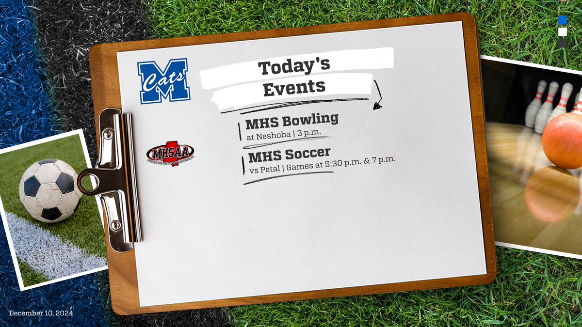 Here's a look at Today's MPSD Athletic Events! #wearemeridian