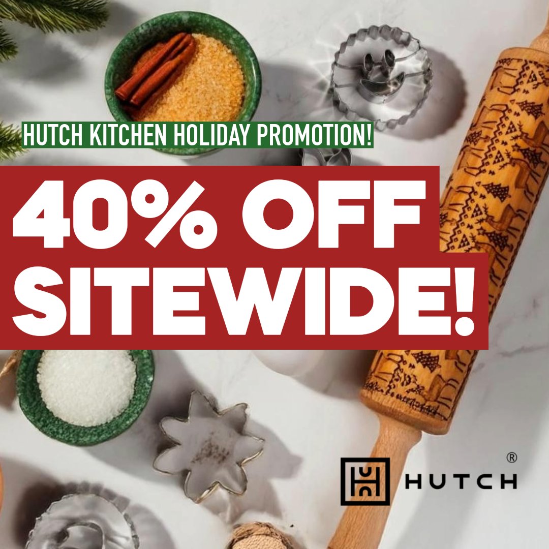 hutchkitchen's tweet photo. 🎉 Festive Season Sale Alert! 🎉

The holiday season is just around the corner! Enjoy 40% off everything in our store.

Shop now and get ready to celebrate! 🎁✨ https://t.co/gJdXaRrVKg