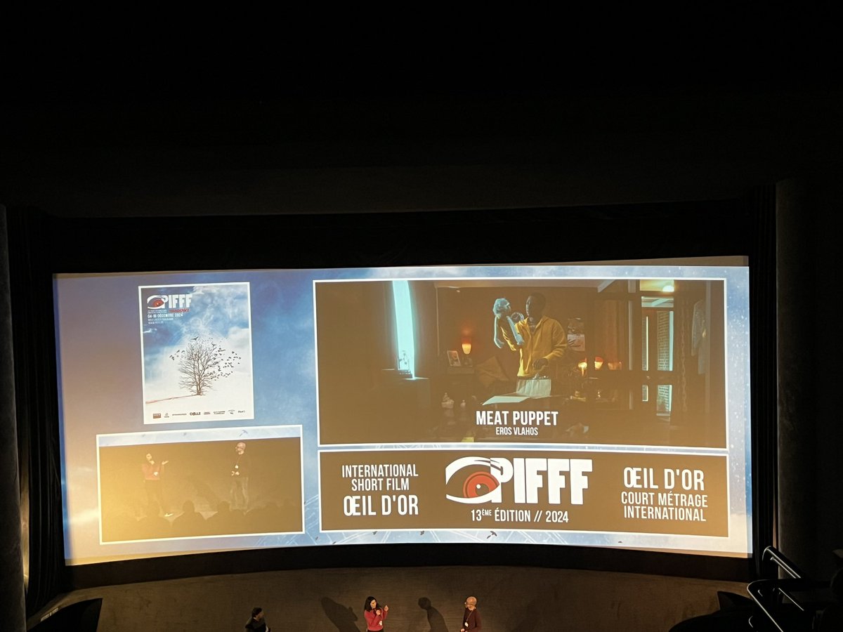 salles_obscures's tweet photo. Œil d’or court métrage international #MeatPuppet cérémonie de clôture #pifff2024 @parisfantastic https://t.co/3uCCVBWh8c