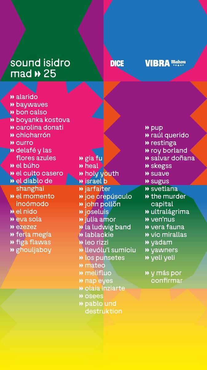 Madrid, tenemos una cita importante en Sound Isidro 2025.

Sala Sol, 24 Abril

Noche soñada para presentar nuestro nuevo disco.

Entradas ya disponibles ⬇️⬇️

dice.fm/event/v3we76-m…