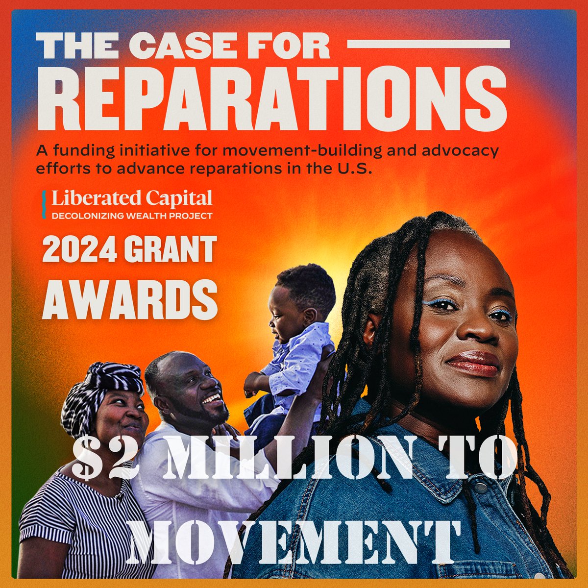 DecolonizWealth's tweet photo. #LiberatedCapital #Case4Reparations Round 4~ Another $2M to movement and halfway to our $20M commitment. Check out the full story and list of grantee partners: https://t.co/VypCnrugzC https://t.co/oNTsbik268